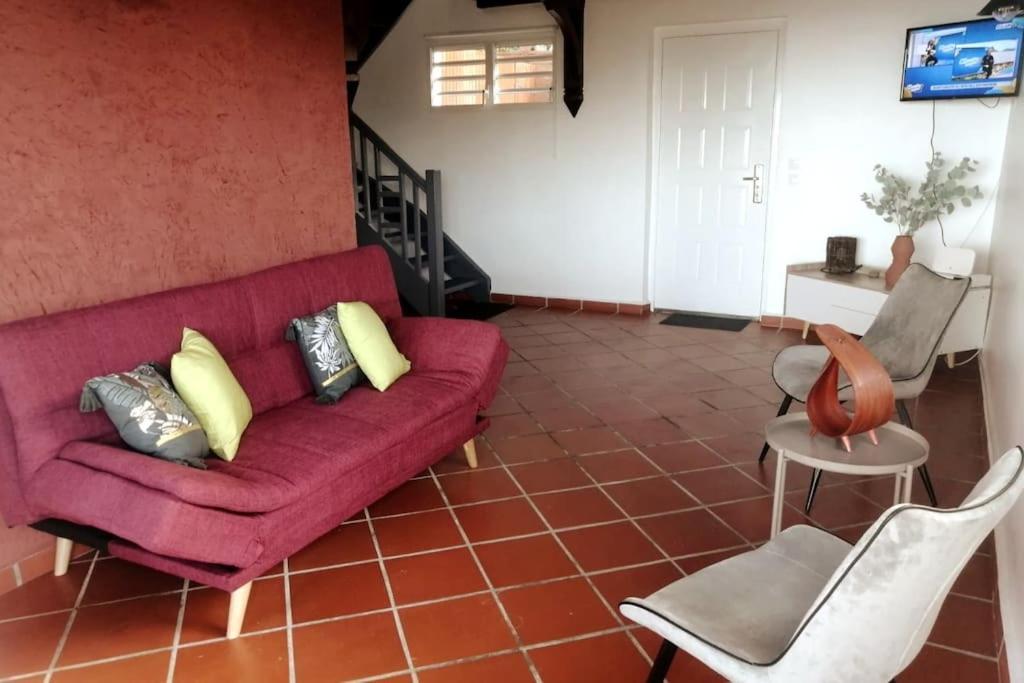 Duplex Rose Porcelaine - Vue Mer- Malendure Bouillante Esterno foto